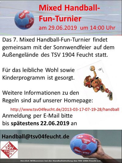 Mixed Handball-Fun-Turnier 2019 in Feucht